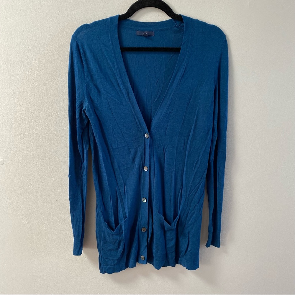 BLUE GAP CARDIGAN